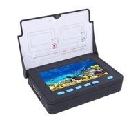 HELEVIA Caméra de Pêche sous-Marine, Détecteur de Poisson avec écran de 4,3 Pouces avec Objectif HD 1200TVL et 8 Lumières LED Infrarouges, Grand Angle de 180 Degrés pour la Pêche en Bateau (Prise UE)