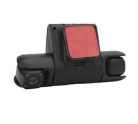 HELEVIA Caméra de Tableau de Bord 1080p à 3 Canaux, Enregistrement Vidéo Transparent, Enregistreur de Conduite des Applications WiFi de Verrouillage d'urgence avec Surveillance du