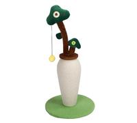 HELEVIA Cat Scratching Post, Graw Interactive Grinding Money Arbre Forme Vertical Sisal Cat Scratch Pole, pour Chat Intérieur Chaton