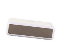 HELEVIA Chargeur Réveil avec Pad Fil 15 W, écran HD et Veilleuse (Blanc)