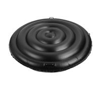 HELEVIA Couvre-Bain Gonflable, Baignoire de Piscine D'économie D'énergie Couvercle de Poussière Rond, Taille Réglable, pour Piscine Rond (avec poignée)