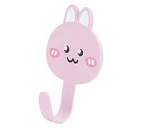 HELEVIA Crochet en Métal de Dessin animé, Crochets Muraux Auto-adhésifs sans Poinçon pour Salle de Bain à Domicile, avec Crochet de Suspension en Alliage Résistant (3066B Dessin animé créatif-lapin)