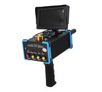 HELEVIA Détecteur de Métaux Souterrain, Scanner de Métaux de 15 M de Profondeur, Portée de 1 000 M, avec Boussole D'écran pour Cuivre, Argent et Or (Prise UE 100-240V)