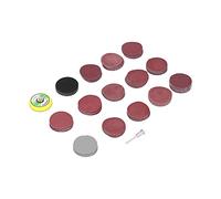 HELEVIA Disques Abrasifs à Haute efficacité, Grains 13, Fonctionnement Rapide et Silencieux, Disques de Papier de Verre Ronds pour le Meulage du Métal et du Bois, Polissage,