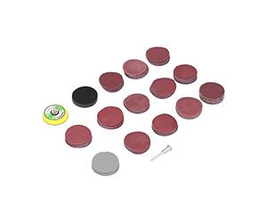 HELEVIA Disques Abrasifs à Haute efficacité, Grains 13, Fonctionnement Rapide et Silencieux, Disques de Papier de Verre Ronds pour le Meulage du Métal et du Bois, Polissage,