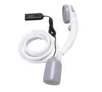 HELEVIA Douche de Camping Portable, Voiture ou USB Kit de Pompe à Douche électrique Extérieure Alimentée par USB, Modes de Pulvérisation Réglables IPX7 Tremplable 3, pour Le Camping