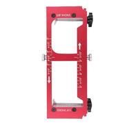 HELEVIA Gabarit de Charnière de Porte, Kit D'installation de Mortaiseuse de Charnière de Porte en Alliage D'aluminium à Haute efficacité, pour Diverses Portes