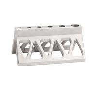 HELEVIA Gabarit de Perçage pour Tuyaux, Centrage du Foret sur le Cylindre, Guide de Perçage Professionnel en Acier Inoxydable 304, Découpe Triangulaire, pour Tuyaux et Cylindres