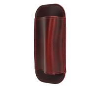 HELEVIA Gaine de Couteau en Cuir de Cheval Fou, Artisanat Exquis, Support de Ceinture de Couteau Horizontal élégant pour (Vin Rouge)
