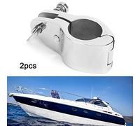 HELEVIA Glissière à Mâchoire Articulée en Acier Inoxydable et Goupille de Bateau de 25MM, Pince à Came de 22MM pour Yachts Marins (25MM)