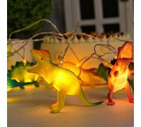HELEVIA Guirlande Lumineuse Dinosaure 2m 10LED, Lumière Féerique Blanche