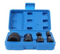 HELEVIA Jeu D'adaptateurs de Convertisseur de Douilles à Impact 6 Pièces/ensemble, Adaptateur de Manchon Pneumatique, pour la Réparation Automobile, Machine CNC, Construction