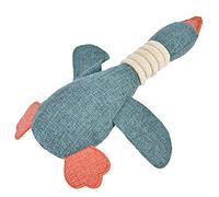 HELEVIA Jouet pour Chien en Forme de Canard pour Nettoyer Les Dents à Mâcher, avec Peluche Sonore et Couinante pour Chiens de Petite et Moyenne Taille, 30 Cm (Bleue)