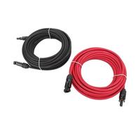 HELEVIA Kit de Câble D'extension de Panneau Solaire 10 AWG, Câble en Cuivre Pur de 20 Pieds avec Connecteur étanche pour Camping-Car, Camion, Véhicule Tout-Terrain, Véhicule de Camping