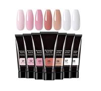 HELEVIA Kit de Gel pour Ongles, fabriqué en Résine de qualité Supérieure, Sûr, Fiable, Facile à Utiliser pour les Débutants, avec 3 Gels D'Extension 15 Ml, 100 Faux Ongles, pour Extension (11