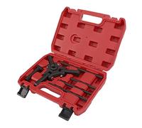 HELEVIA Kit D'extraction de Poulie D'amortisseur Harmonique, en Acier au Carbone, Finition en Oxyde Noir, Outils de Réparation, 6 Pièces