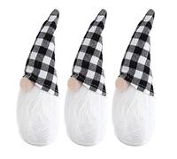 HELEVIA Lot de 3 Poupées sans Visage, Décoration d'arbre de Noël avec Tissu Doux