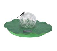 HELEVIA Lumière Solaire Flottante de Piscine, Lumière LED étanche à Feuilles Flottantes pour étang avec Libellule, pour Décoration Extérieure de Jardin et de Mariage (L)