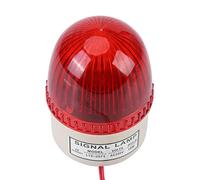 HELEVIA Lumière Stroboscopique Flash LED AC 220 V 15 W, Lampe D'avertissement, Machine-outil Industrielle avec étanche, pour équipement Rouge Jaune Vert Bleu (Rouge)