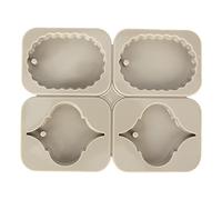 HELEVIA Moule en Silicone, Moule Artisanal pour la Fabrication de Bougies, Tablette de Cire, Décoration de Pendentif de Voiture, Réutilisable Fait à la Main (En forme de coeur)
