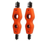 HELEVIA Outil de Brosse de Raccord de Tube de Tuyau 4 en 1 Outil de Brosse de Nettoyage de Tuyaux, Brosse Métallique Universelle de 1/2 Pouce 3/4 Pouce Combinée pour Batterie de