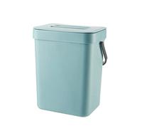HELEVIA Panier de Déchets Alimentaires pour la Cuisine, Poubelle Murale, Petit Bac de Compost de Comptoir avec Couvercle, pour les Ordures Composer (d)