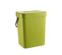 HELEVIA Panier de Déchets Alimentaires pour la Cuisine, Poubelle Murale, Petit Bac de Compost de Comptoir avec Couvercle, pour les Ordures Composer (a)
