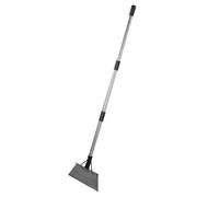 HELEVIA Pelle de Jardin Plate de 30 Cm avec Poignée Amovible, Grattoir de Pelle de Nettoyage en Acier Robuste, pour Le Désherbage Extérieur, Le Déneigement et Le Creusement