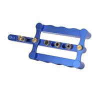 HELEVIA Perforateur de Chevilles en Bois, Traitement des Surfaces Anodisées, Localisateur de Travail du Bois en Alliage D'aluminium avec Broche de 6,8, 10 Mm pour Bois de 17 à 60 Mm,