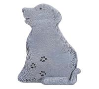 HELEVIA Pierre de Jardin Commémorative pour Chien, Pierre de Deuil en Résine pour Chien, Statues Commémoratives de Cadeau de Sympathie, pour Décor de Patio, de Pelouse et de Cour