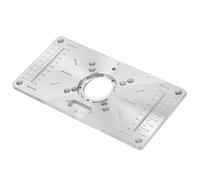 HELEVIA Planche à Rabat pour Machine à Graver le Bois, Ensemble de Plaques D'insertion en Alliage D'aluminium, échelles Claires et Installation Efficace pour Machine à Découper,