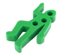 HELEVIA Porte-stylo Scène de Crime, Porte-stylo de Bureau Amusant pour Décorations de Bureau, crayons avec 3 Trous pour Accessoires de à Domicile (Verte)