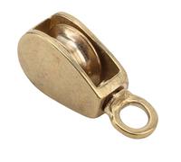 HELEVIA Poule de Corde en Laiton Poulie Tournante de 32 Mm de Diamètre de Soulèvement de Poulie de Poulie Finement Poli pour les Cordes de Drapeau de Signal Navires Yachts