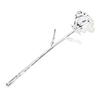 HELEVIA Présentoir Floral à Longue Tige plaqué Or 24 Carats avec (Argent)