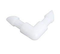 HELEVIA Raccord de Tuyau coudé de Connecteur cannelé à 90 Degrés, Ensemble D'adaptateurs de Joint de Connecteur de Tube PE de 10 Pièces, avec Un Diamètre égal pour Un Meilleur Contrôle (4,2 mm)