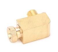 HELEVIA Raccord de tuyau de compression en laiton, raccord à angle droit, raccord de tuyau en nylon, cuivre-aluminium en laiton, pour raccord de tuyau d'huile (PL406)