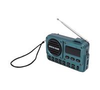HELEVIA Radio d'urgence, Radio FM Portable avec Bluetooth 5.4, USB, pour Le Camping de Voyage en Intérieur et en Extérieur, qualité Sonore Claire (Bleu verdâtre)