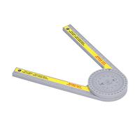 HELEVIA Rapporteur de Scie à Onglet, Outil de Mesure de Jauge D'angle de 360 degrés, Outil de Guidage de Coupe pour Charpentiers, Plombiers