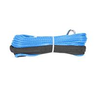 HELEVIA Résistance à la Rupture de la Fibre Synthétique 5500lbs du Câble 4.8mm X 15m de Treuil Imperméable pour la Remorque D'ATV UTV (Bleu)