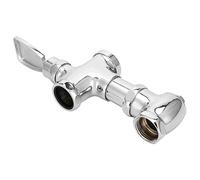 HELEVIA Robinet de Chasse D'eau à Pédale en Laiton Rétractable 105-115 Mm | Laiton, Presse à Pied, Rétractable, Entraxe 105-115mm, Utilisation dans la Salle de Bain, Milieu D'eau, Accessoires de
