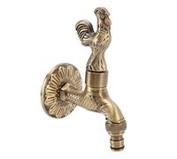 HELEVIA Robinet de Jardin Extérieur, Cuivre Bronze sculpté Antique G1/2in | Robinet Antique, Cuivre huilé, Couleur Bronze, Filetage G1/2 Pouces, Utilisation pour évier de Bain, évier de Cuisine,