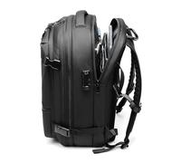 HELEVIA Sac à Dos de Compression Sous Vide, Sac à Dos de Voyage Extensible et Imperméable de 25 L à 60 L avec Compartiment pour Ordinateur Portable de 17 Pouces pour les Voyages D'affaires (Noir)