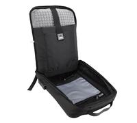 HELEVIA Sac à Dos de Voyage, Sac à Dos pour Ordinateur Portable à Coque Rigide Imperméable avec Port de Chargement USB, Verrouillage par Mot de Passe, Séparation Humide et Sec pour les (Noire)