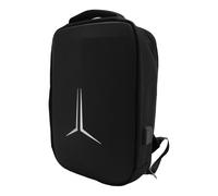 HELEVIA Sac à Dos Satellite, étui de Voyage Résistant à L'eau avec Port de Chargement USB pour Câbles D'alimentation Mini Dish, Adaptateur de Tuyau (Noire)