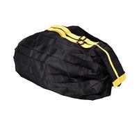 HELEVIA Sac de Courses Réutilisable en Tissu Oxford, Fourre-tout Portable Pliable à Bandoulière de Grande capacité pour L'épicerie et les Activités de Plein Air (Noir pur)
