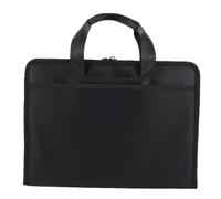 HELEVIA Sac de Fichiers Accordéon Ignifuge, Dossier de Documents Extensible avec 12 Pages, Poche Zippée, 6 Emplacements pour Cartes, 4 Emplacements USB, pour le Stockage en Toute