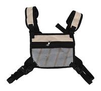 HELEVIA Sac de Jardinage en Plein Air, Sac à Dos de Course, de Poitrine Magnétique avec Trou pour écouteurs Portables, Rangement pour Hommes et Femmes (Kaki)