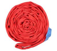 HELEVIA Sangle de Levage Plate 5T, Corde de Levage de Grue en Polyester avec Boucle à Double œil 4 Mètres, avec Tissage Multicouche, pour Le Transport des Ports de Machines de Navires