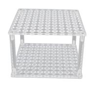 HELEVIA Support de Pinceau de Maquillage, 96 Emplacements en Acrylique en Stylo, Stand de Marqueur en Plastique de L'organisateur au Crayon, pour la Maison de Bureau (Clair)