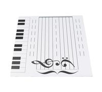 HELEVIA Tableau de Musique Effaçable à Sec, Tableau de Notes Magnétique, pour Professeurs de Piano, Double Face de 4 Mm D'épaisseur avec 70 Aimants et Marqueur Effaçable à Sec